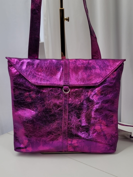 latico Handbags - Latico Nwt Metallic Purple Dual Crossbody/Backpack/Shoulder Tote Bag
